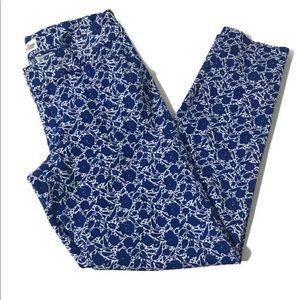 Old Navy 2 Pixie Ankle Pants Floral Stretch